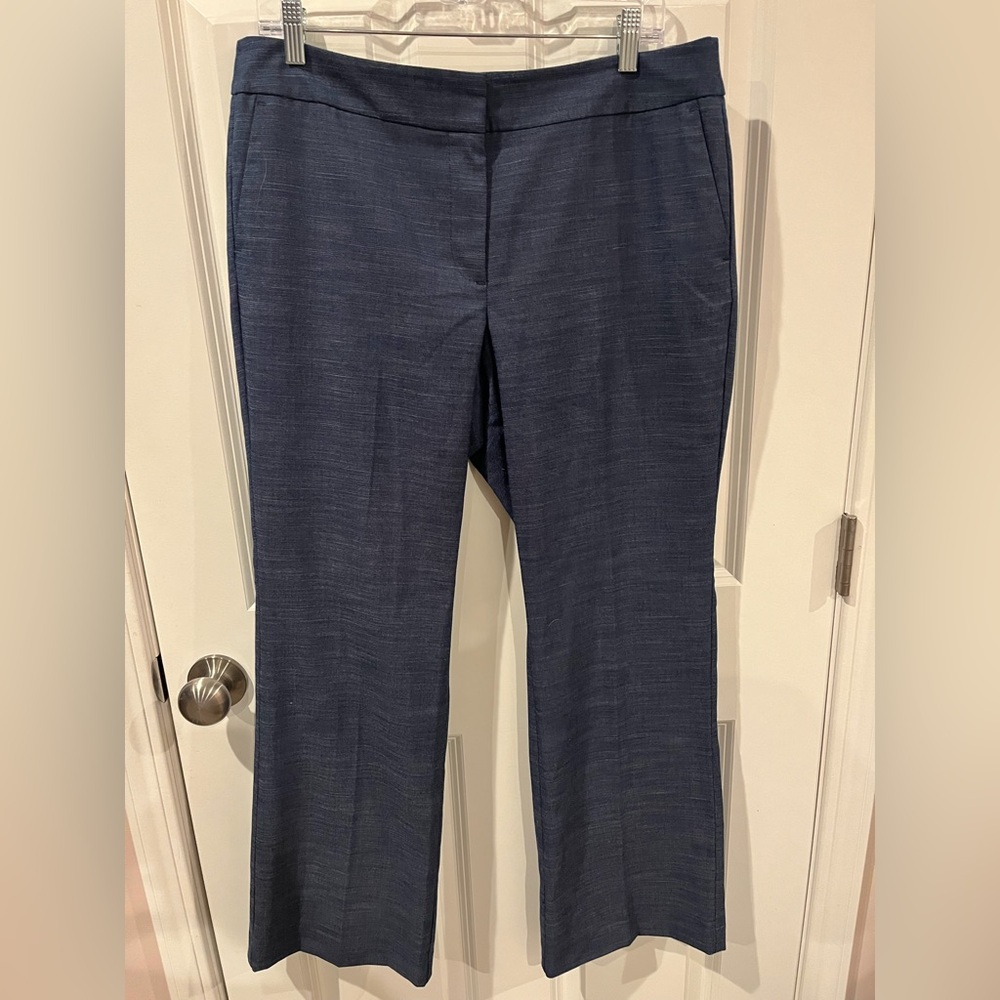 Ann Taylor Factory Navy Blue High Rise Bootcut Pants Size 12p